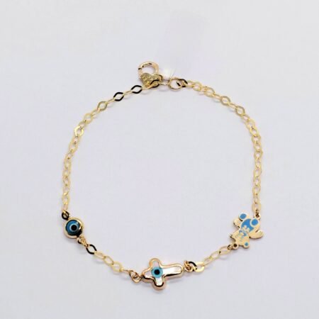 Παιδικό βραχιόλι αρκουδάκι χρυσό Κ9 ΤΟΓ