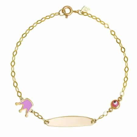 Παιδική ταυτότητα στέμμα κορώνα χρυσό Κ9 ΤΟΓ