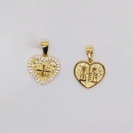 Κωνσταντινάτο χρυσό Κ9 καρδιά ζιργκόν 20123