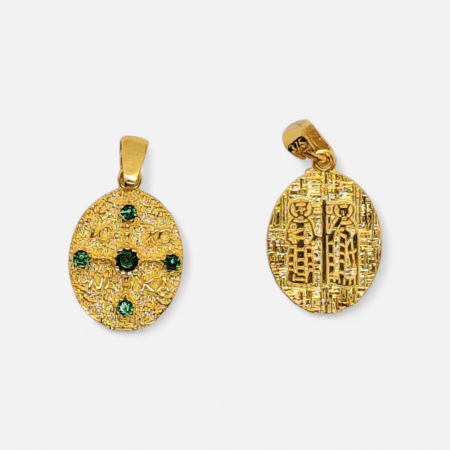 Κωνσταντινάτο χρυσό Κ9 πράσινο ζιργκόν 202233