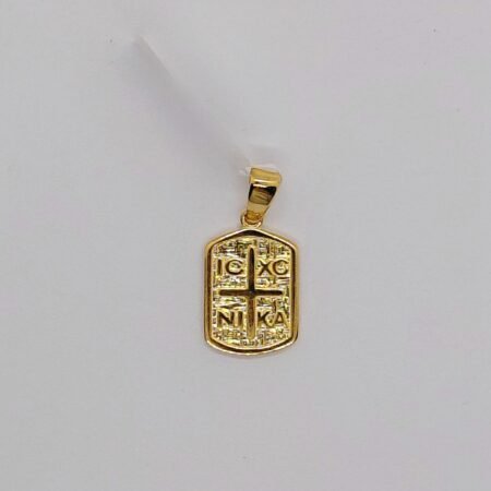 Κωνσταντινάτο ορθογώνιο χρυσό Κ9 20283