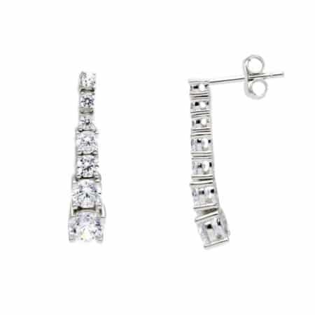 Σκουλαρίκια νυφικά ασήμι 925274189IT